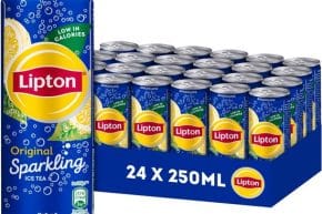 Lipton ice tea sparkling tray 24 blikjes à 250 ml