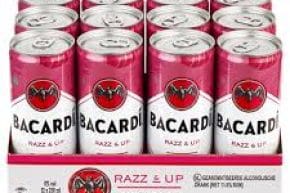 Bacardi razz & up 12 blikjes à 250 ml